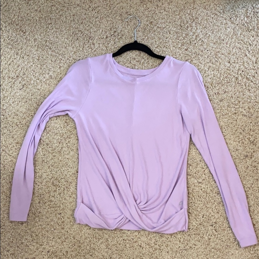 Lilac Crossed Front Top